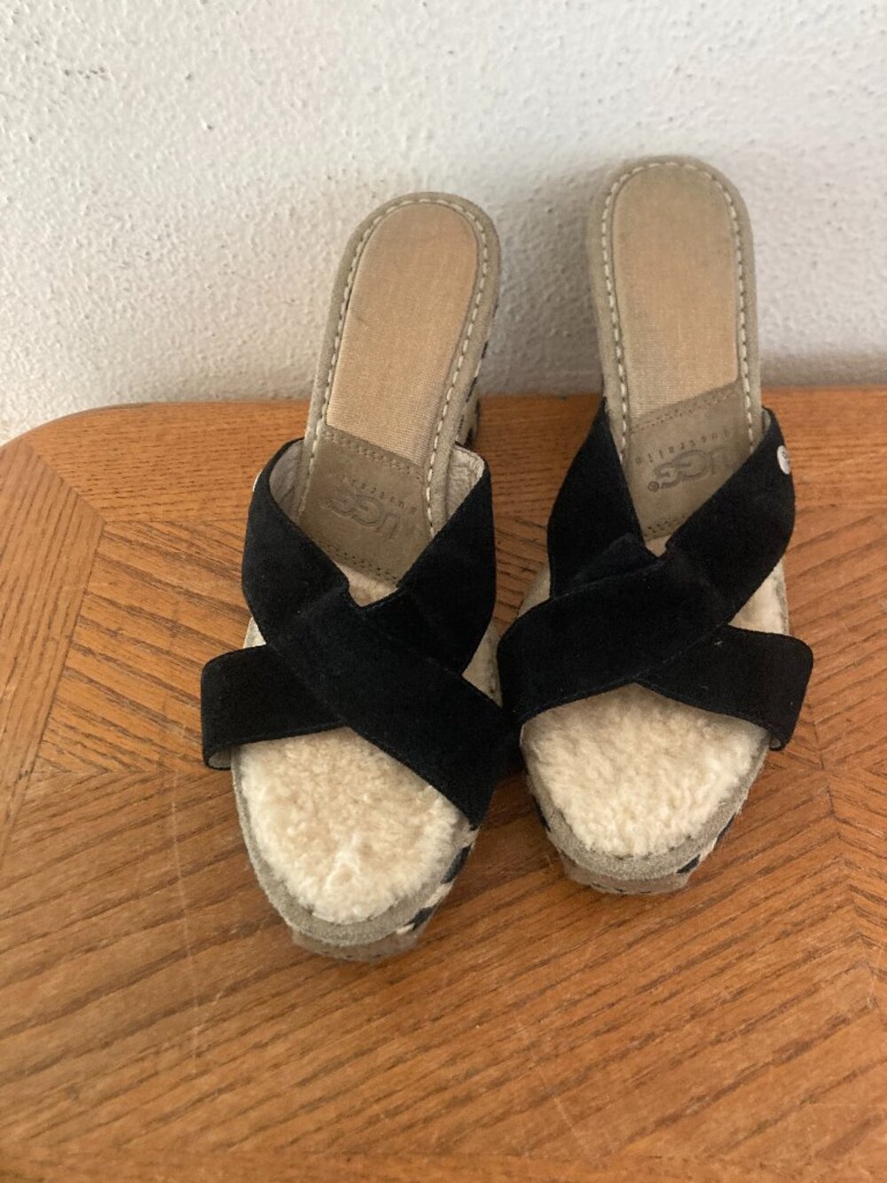 UGG Australia Espadrille Wedge Sandals (10)